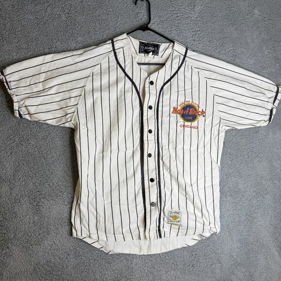 Hard Rock Cafe Chicago Jersey XL Vintage Save the Planet Baseball Shirt - Picture 1 of 12